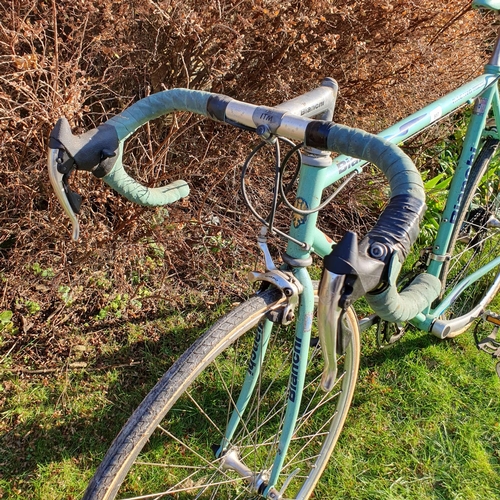 517 - A Bianchi Racing Sprint bicycle, painted green  Note: From a deceased estate, being sold without res... 