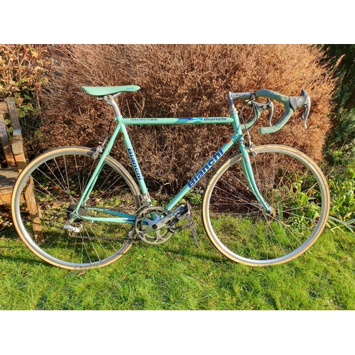 517 - A Bianchi Racing Sprint bicycle, painted green  Note: From a deceased estate, being sold without res... 