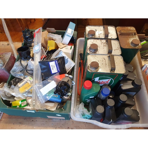 522 - Assorted car parts, including air filters, brakes, other consumables and items (4 boxes)  Note: From... 