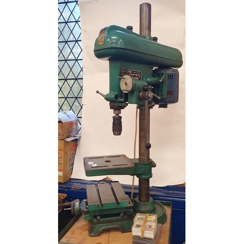 543 - A Fobco Universal 16 mm pillar drill, with an associated stand