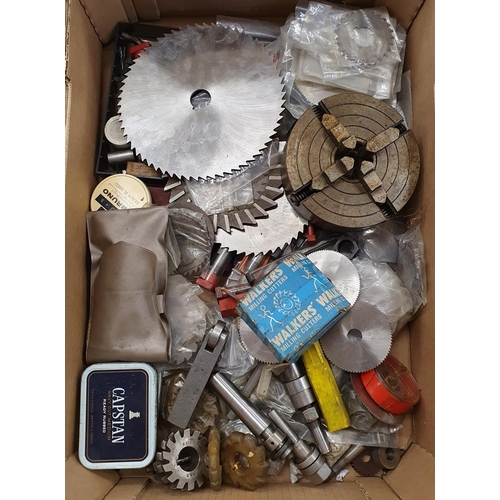 550 - Assorted cutting wheels and other items (box)