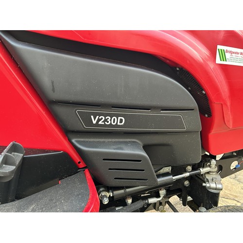 525 - A Westwood V230D garden tractor lawn mower, one key, with a Lee Holmes Garden Machinery service stic...