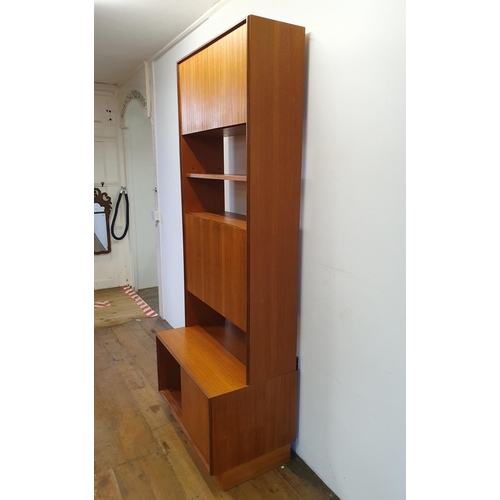 12 - A G-Plan teak room divider, 77 cm wide, and a teak bookcase, 92 cm wide (2)