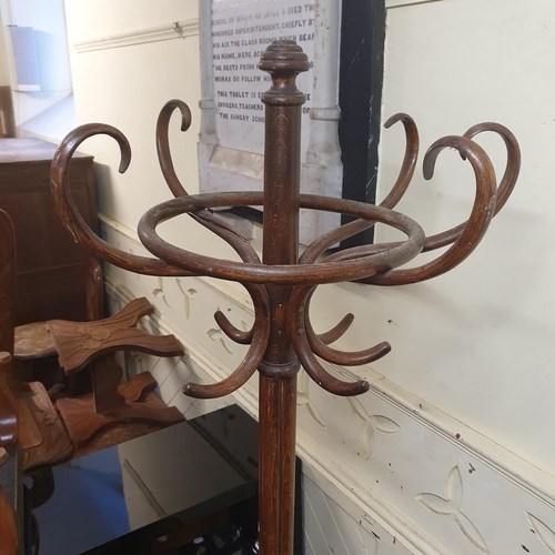 127 - A Bentwood coat stand, 200 cm high