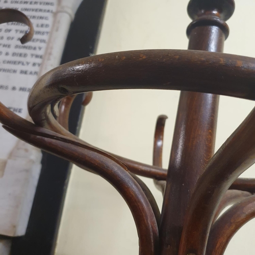 127 - A Bentwood coat stand, 200 cm high