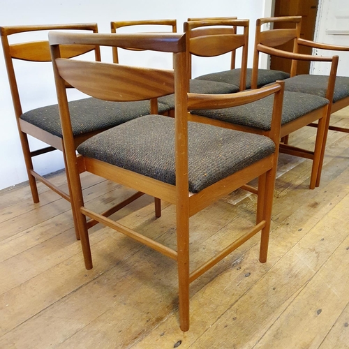 15 - A Mackintosh extending dining table, 160 cm wide, and six matching chairs (7)