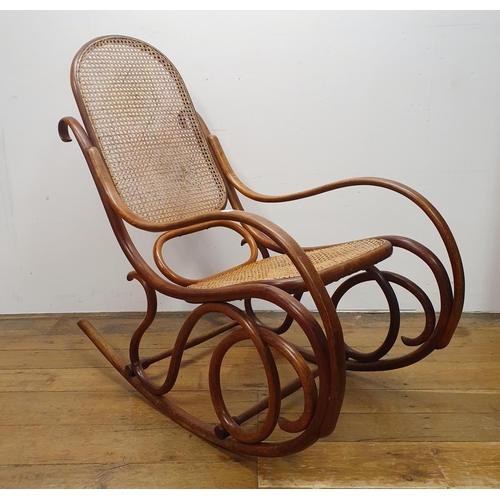 34 - A Thonet bentwood rocking chair