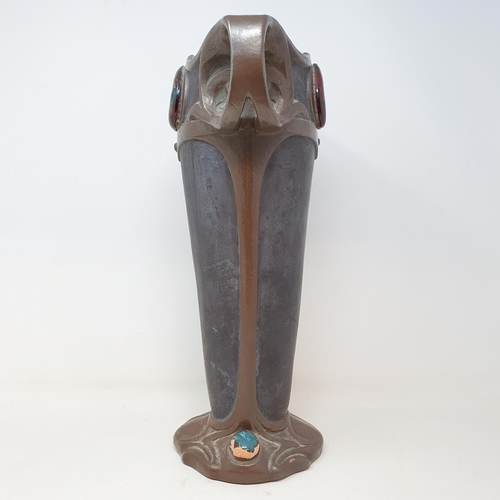 66 - A Bretby Art Nouveau style vase, 36 cm high