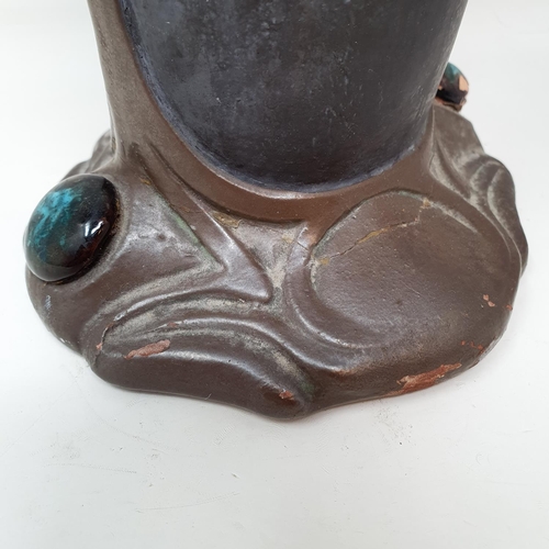 66 - A Bretby Art Nouveau style vase, 36 cm high