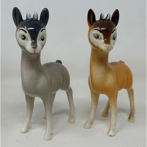 793 - A Beswick stag, a deer, a fawn, and two Babycham fawns (5)