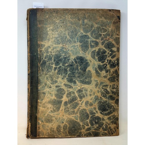 404 - A 19th century bound collection of prints