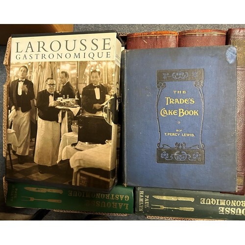 410 - Upcott Gill (L), The Encyclopedia Of Practical Cookery, two leather bound vols, and assorted cookery... 