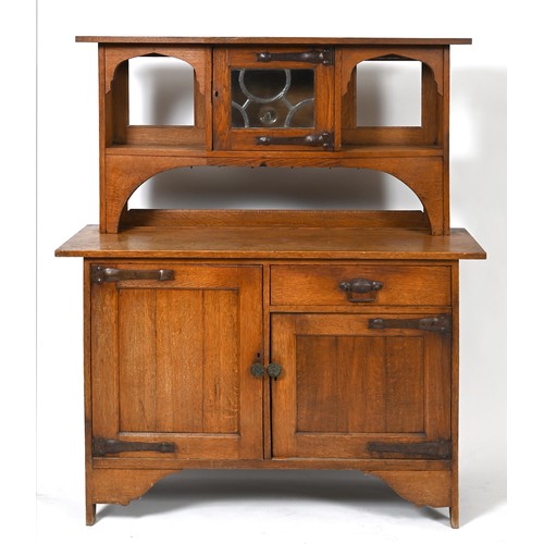 23 - A Liberty's style oak dresser, 137 cm wide