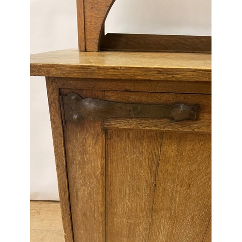 23 - A Liberty's style oak dresser, 137 cm wide