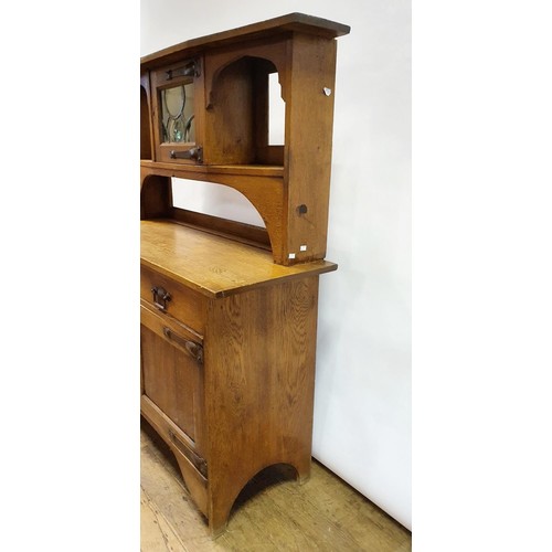 23 - A Liberty's style oak dresser, 137 cm wide