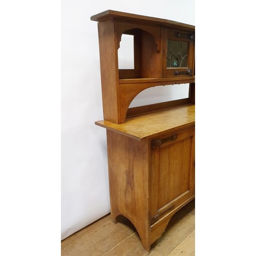 23 - A Liberty's style oak dresser, 137 cm wide