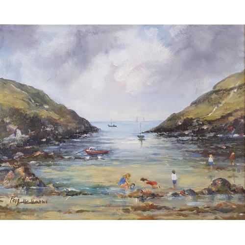 345 - 20th century, Irish school, Roberts Cove, County Cork, oil on board, signature indistinct, 20 x 24 c... 