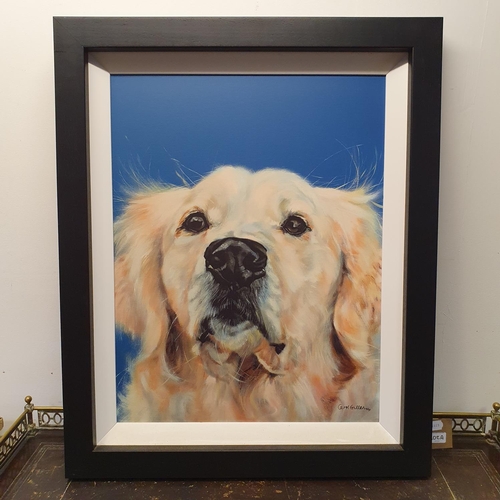 302A - Carol Gillan (British b 1961), A Golden Retriever, limited edition print, 6/95, 67 x 42 cm, gallery ... 