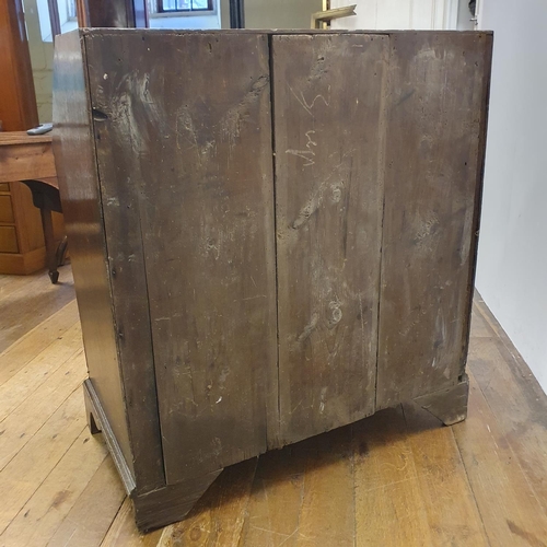 875 - A 19th century oak bureau, 92 cm wide