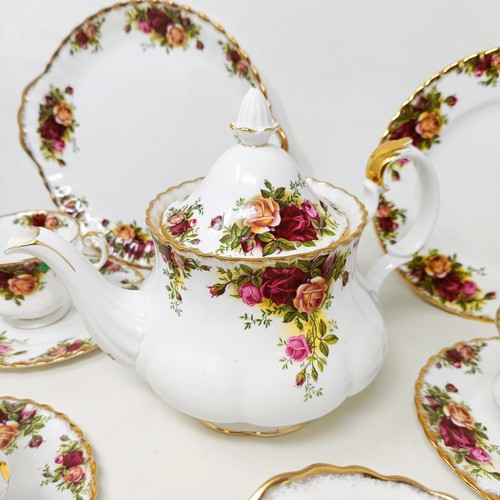 817 - A Royal Albert Country Rose pattern part service, other ceramics and glass (2 boxes)