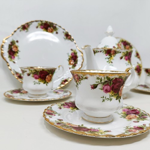 817 - A Royal Albert Country Rose pattern part service, other ceramics and glass (2 boxes)