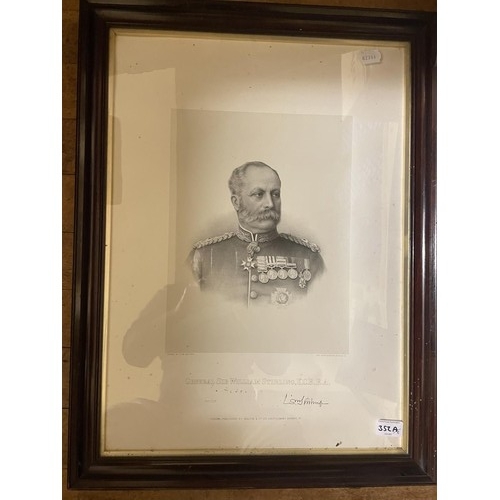 352A - ...WITHDRAWN... A portrait of the Duke of Wellington, a print, framed with an envelope, addressed to... 