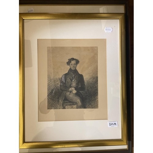 352A - ...WITHDRAWN... A portrait of the Duke of Wellington, a print, framed with an envelope, addressed to... 