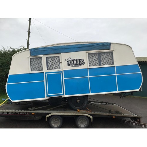 533 - A 1933 vintage Eccles No 35 caravan, affectionately known as Lady Eccles, first owner was owner was ... 