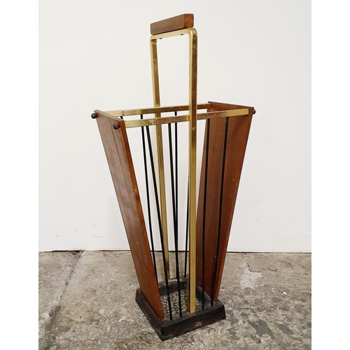 19 - A 1970s stick stand, in the form of an umbrella, stamped GES CH, 57 cm high