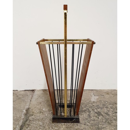 19 - A 1970s stick stand, in the form of an umbrella, stamped GES CH, 57 cm high