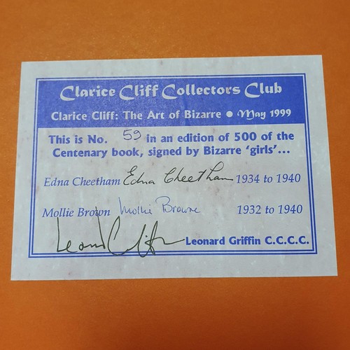 147 - A Clarice Cliff limited edition centenary poster, 7/250, signed by Leonard Griffin, Griffin (Leonard... 