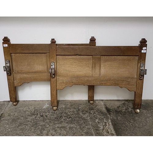 30 - A Heals style light oak chest of three drawers, 107 cm wide, and matching chest of two drawers, 107 ... 