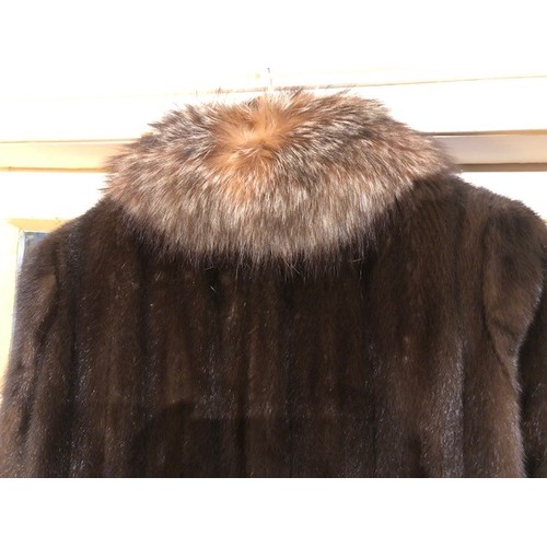 618 - A lady's Harrods full length fur coat, with matching collar and cuffs and a Grosvenor, Canada, Exclu... 