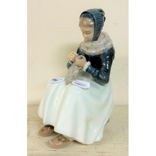 513 - A Royal Copenhagen figure, of a woman, 24 cm high