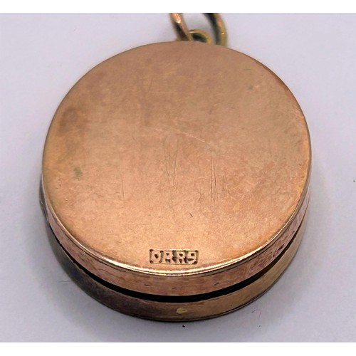 60 - A 9ct gold locket, 6.1 g...