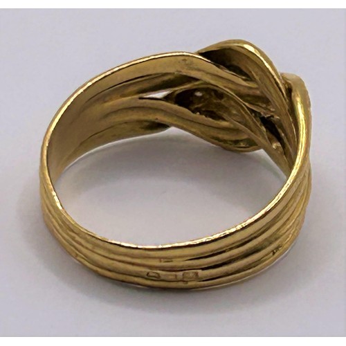 173 - A yellow metal and diamond ring, ring size Q