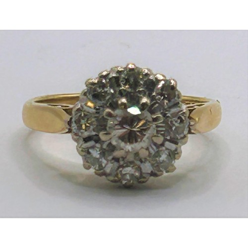 184 - An 18ct gold and diamond solitaire ring, ring size M