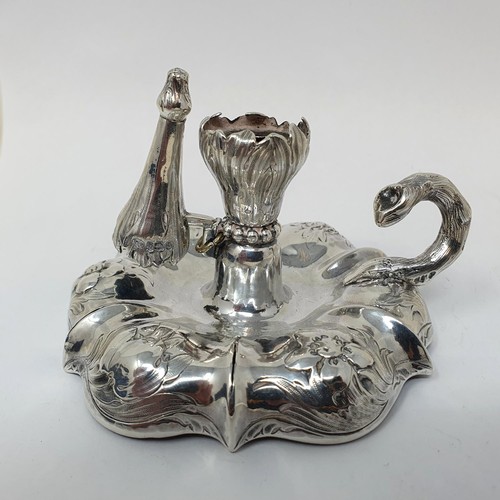 327 - An early  Victorian silver chamberstick, London 1839