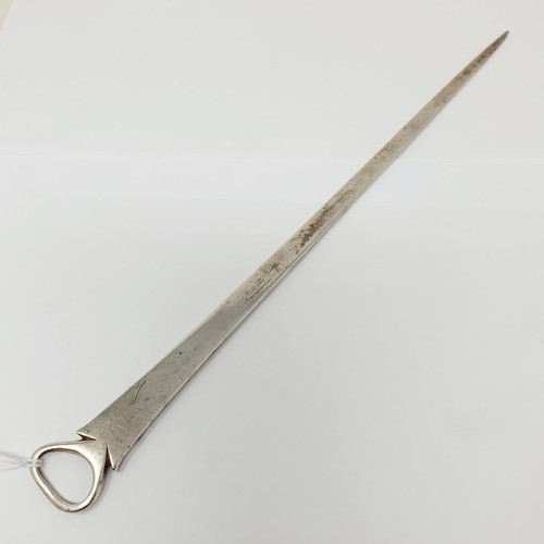 363 - A George III silver meat skewer, by Peter & Anne Bateman, London 1809, 2.4 ozt