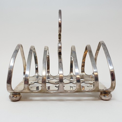 394 - A George V silver toast rack, Sheffield 1929, 9.8 ozt