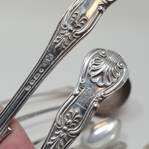 368 - A silver Old English pattern ladle, and assorted flatwares, various dates and marks, 11.2 ozt