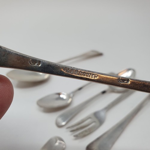 368 - A silver Old English pattern ladle, and assorted flatwares, various dates and marks, 11.2 ozt