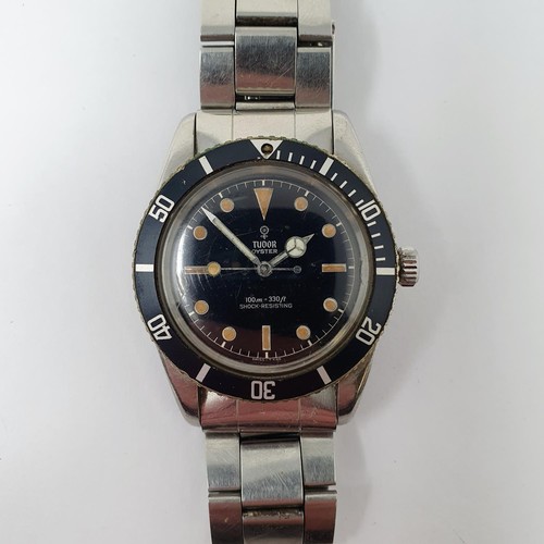 253 - A rare and early stainless steel Tudor Submariner wristwatch, reference number 7923, circa 1958