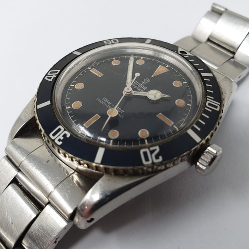 253 - A rare and early stainless steel Tudor Submariner wristwatch, reference number 7923, circa 1958