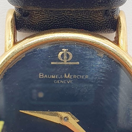 225 - A ladies 9ct gold Baume & Mercier wristwatch, with a leather strap, two open face pocket watches, an... 