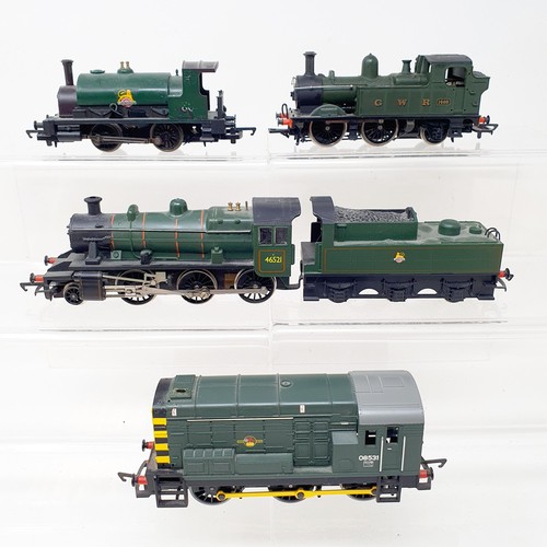 13 - A Hornby OO gauge 0-6-0 locomotive, No R2157B, a Hornby OO gauge  0-4-0 locomotive, No R2597, a Horn... 