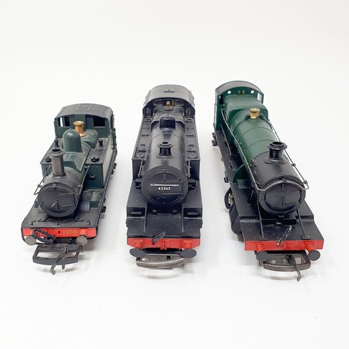 14 - A Hornby OO gauge 0-4-2 locomotive, No R165, a Hornby OO gauge 2-6-4 locomotive, No R239, and a Horn... 