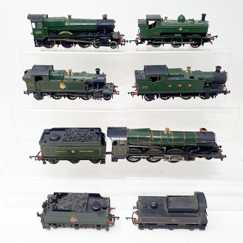 16 - A Hornby OO gauge 4-6-0 locomotive and tender, four other Hornby locomotives and two tenders (8)