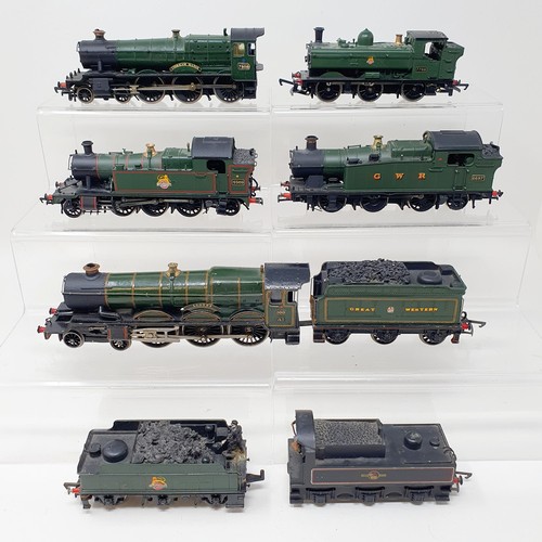 16 - A Hornby OO gauge 4-6-0 locomotive and tender, four other Hornby locomotives and two tenders (8)