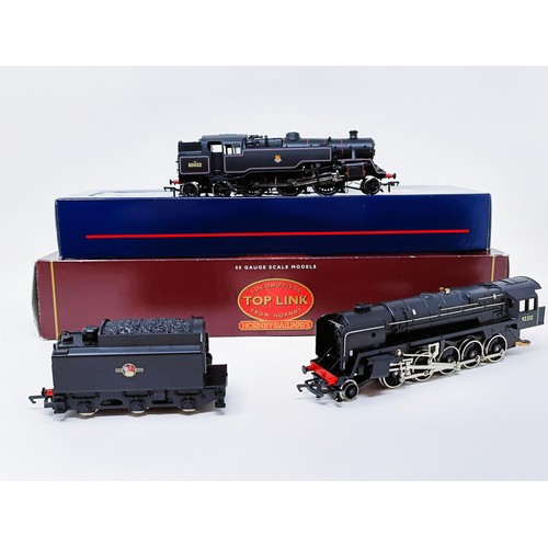 30 - A Bachmann OO gauge 2-6-4 locomotive, No 32-325, and a Hornby OO gauge 2-10-0 locomotive and tender,... 